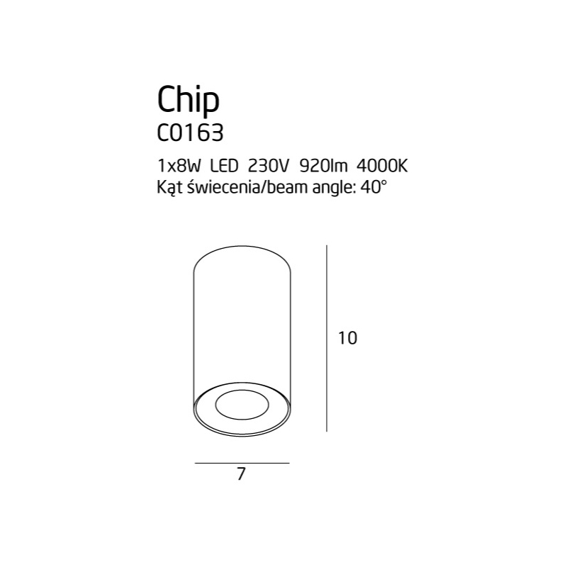 chip-czarna-lampa-punktowa-tubka-led-wymiary-lamperiaconcept chip czarna lampa punktowa tubka led wymiary lamperiaconcept
