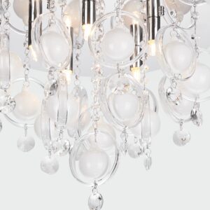 gressa srebrna lampa sufitowa detale lamperiaconcept