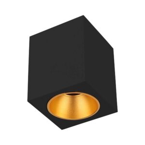V-TAC – LAMPA NADTYNKOWA KOSTKA CZARNO ZŁOTA VT-979-SQ