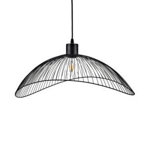 reto L lampa druciana czarna lamperiaconcept