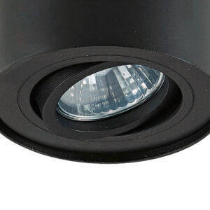 rondoc czarna lampa punktowa sufitowa tuba detale lamperiaconcept
