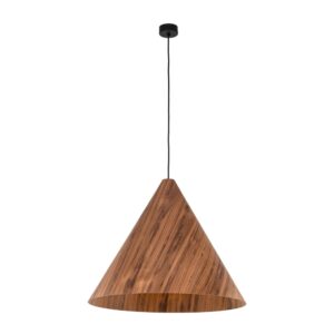 solis ciemny dab lampa drewniana stozek xxl lamperiaconcept
