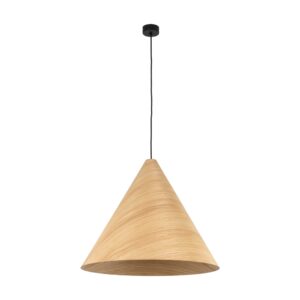 solis jasny dab lampa drewniana stozek xxl lamperiaconcept