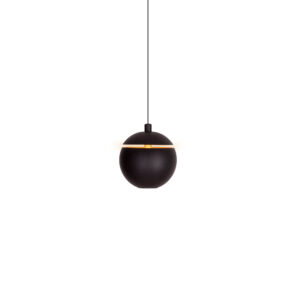 cometshine czarna lampa wiszaca kula led 0 lamperiaconcept