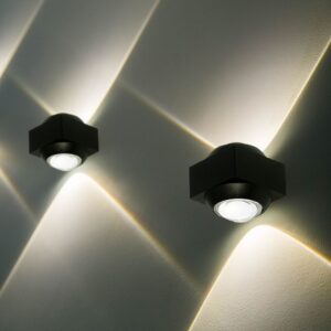 kinkiet zewnetrzny led gora dol vt 2503 b on lamperiaconcept