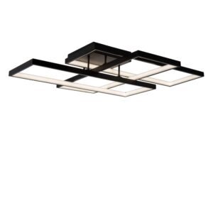 lokero czarna lampa sufitowa led kwadraty lamperiaconcept