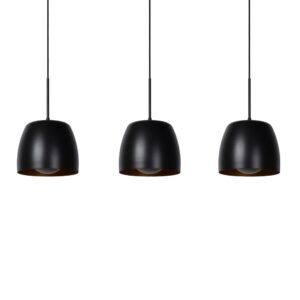 LUCIDE – NOLAN III METALOWA LAMPA WISZĄCA CZARNA