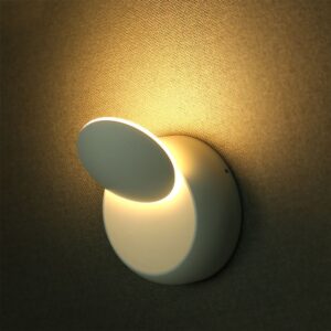 okragly kinkiet bialy led vt 757 w n on lamperiaconcept
