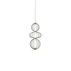 ITALUX – RABEL III LAMPA WISZĄCA LED CZARNA