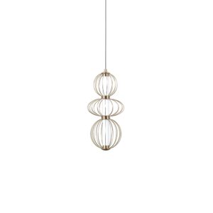 ITALUX – RABEL III ZŁOTA LAMPA LED WISZĄCA