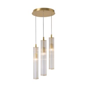 ZUMA LINE – ARIA III LAMPA RYFLOWANA WISZĄCA NA KOLE