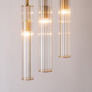 aria 3 zlota lampa ryflowana on lamperiaconcept
