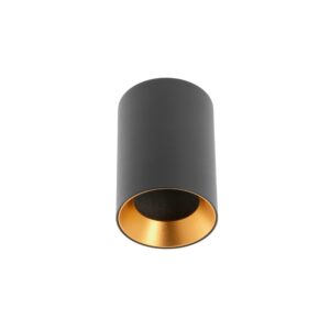 aero czarna lampa tubka sufitowa lamperiaconcept