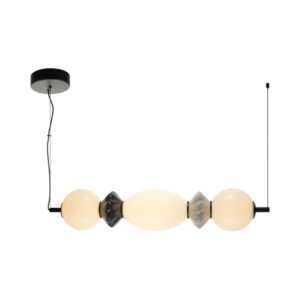 balos 3a czarno biala lampa ceramiczna wiszaca lamperiaconcept