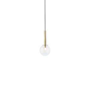 SIGMA LIGHTING – DAISY I ZŁOTA LAMPA WISZĄCA KULA PRZEZROCZYSTA