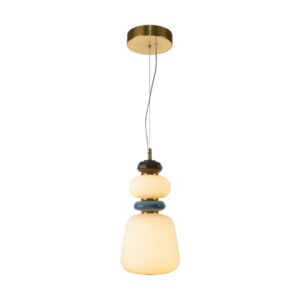 evans 3c bialo zlota lampa ceramiczna wiszaca lamperiaconcept