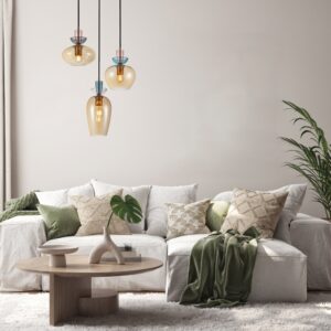 fanda 3 lampa z kolorowego szkla wizka lamperiaconcept