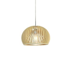V-TAC – OKRĄGŁA LAMPA DREWNIANA WISZĄCA 33CM VT-3200