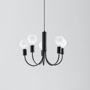 piccolo 5 czarna lampa wiszaca luk lamperiaconcept