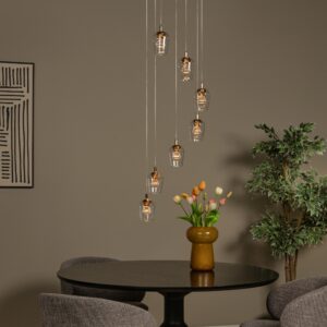 berliane 7 ring krysztalowa lampa wiszaca aranzacja lamperiaconcept