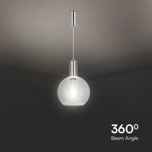 lampa wiszaca pojedyncza srebrna vt 10114 3 lamperiaconcept