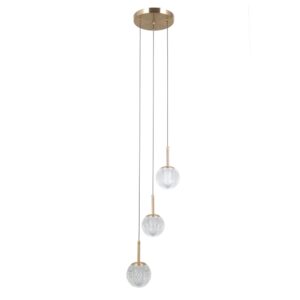 padri 3 zlota lampa krysztalowa kulki off lamperiaconcept