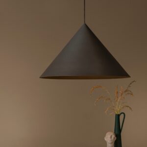 spitze 1 szara lampa wiszaca stozek aranzacja lamperiaconcept