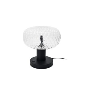 ANTIGO – TANPO OG LAMPA STOŁOWA SZKLANA CZARNA