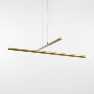 tubo 4 brass zyrandol zlote rurki lamperiaconcept