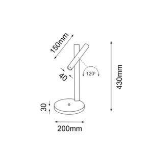 yabu g lampa stolowa minimalistyczna wymiary lamperiaconcept