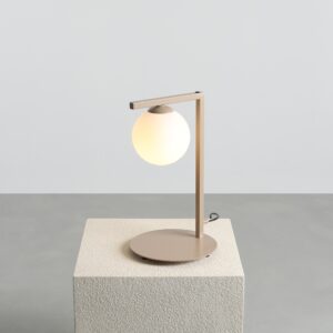 zac table beige lampka nocna kulka aranzacja lamperiaconcept