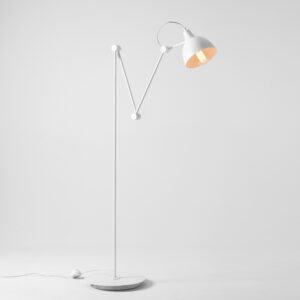 aida biala lampa podlogowa przegubowa lamperiaconcept