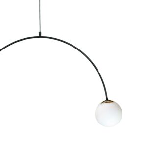 bow 2 czarno zlota lampa wiszaca luk detale lamperiaconcept
