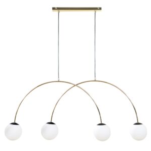 ZUMA LINE – BOW IV LAMPA ŁUKOWA ZŁOTA WISZĄCA
