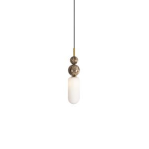 MAXLIGHT – NOVA I GOLD LAMPA WISZĄCA OPAL