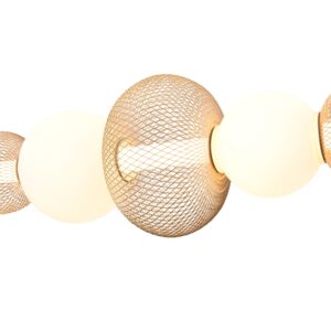 sarr pozioma lampa tuba zlota wiszaca detale lamperiaconcept