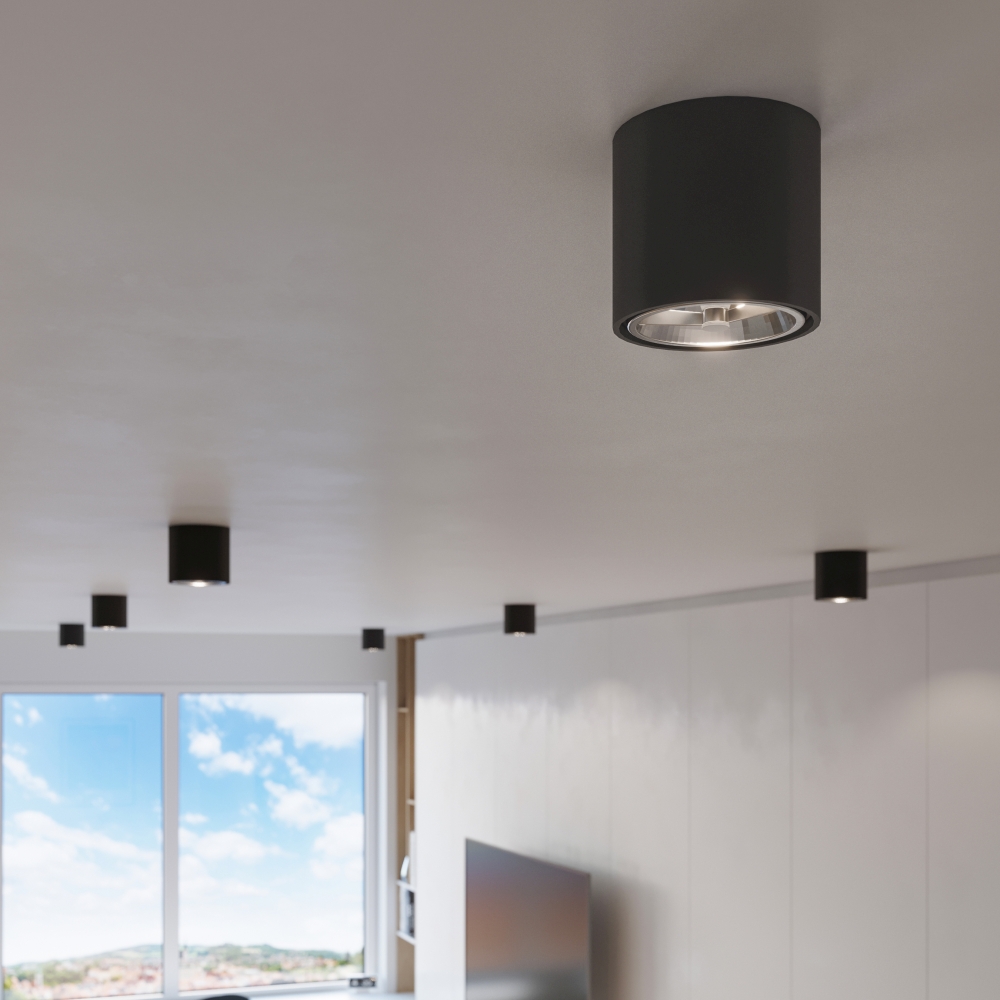 tiube-czarna-lampa-tuba-sufitowa-ar-111-wizka-lamperiaconcept tiube czarna lampa tuba sufitowa ar 111 wizka lamperiaconcept
