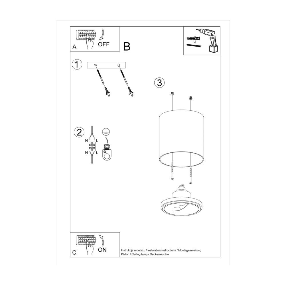 tiube-lampa-tuba-sufitowa-ar-111-montaz-lamperiaconcept tiube lampa tuba sufitowa ar 111 montaz lamperiaconcept