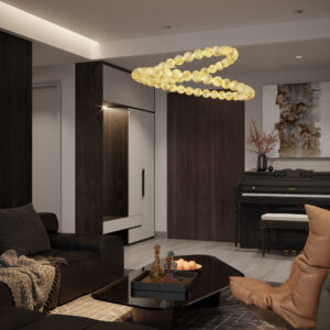 coralys zlota lampa korale wiszaca led wizka lamperiaconcept