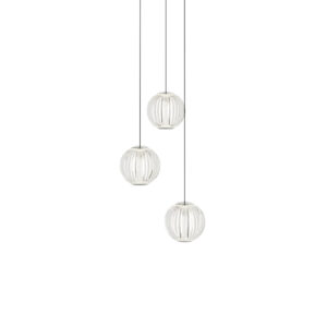 IDEAL LUX – DIAMOND SP3 RYFLOWANA LAMPA WISZĄCA KULKI