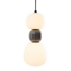 modern 13w dark grey ceramiczna lampa wiszaca on lamperiaconcept
