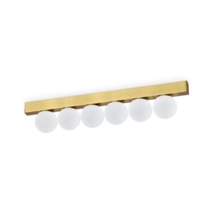 ping pong pl6 ottone nowoczesna lampa led sufitowa lamperiaconcept
