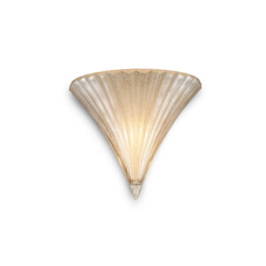 IDEAL LUX – SANTA AP1 SMALL ORO RYFLOWANY KINKIET BURSZTYNOWY
