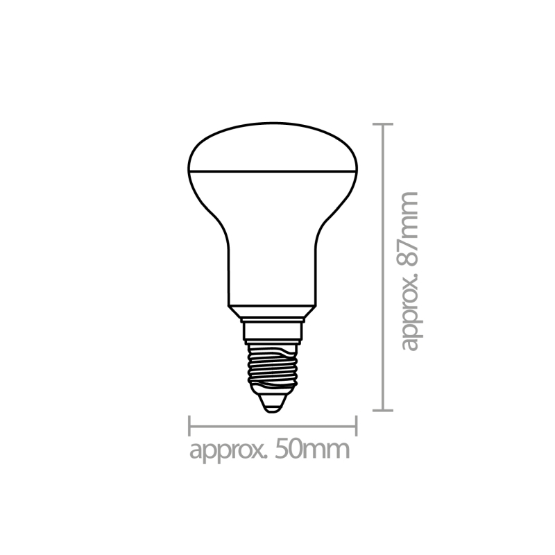 zarowka-grzybek-r50-e14-led-ELC010-wymiary-lamperiaconcept zarowka grzybek r50 e14 led ELC010 wymiary lamperiaconcept