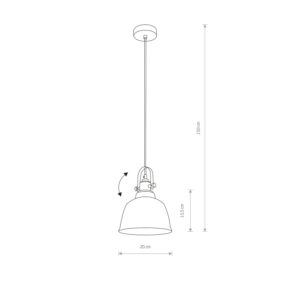 amalfi m zlota lampa loft szklana wymiary lamperiaconcept