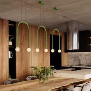 enigma zielona lampa wiszaca luk wizka lamperiaconcept