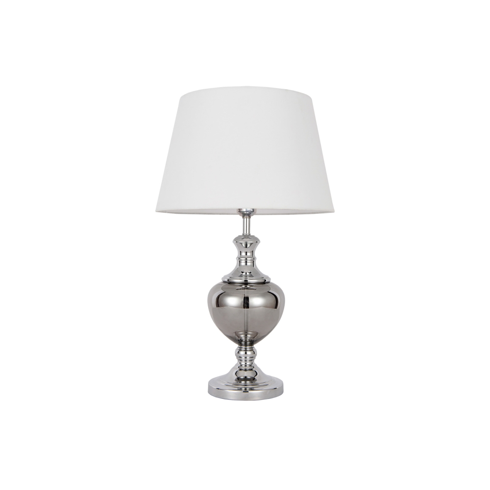 korrez-srebrna-lampa-stolowa-z-bialym-abazurem-lamperiaconcept korrez srebrna lampa stolowa z bialym abazurem lamperiaconcept