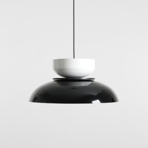 aldo bk wh nowoczesna lampa z metalowym kloszem detale 1 lamperiaconcept