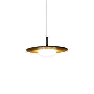 LUCIDE – CARMINO TERRACOTTA LAMPA Z RUFLOWANYM KLOSZEM WISZĄCA