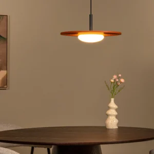 carmino terracotta lampa z ryflowanym kloszem aranzacja lamperiaconcept